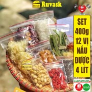 [SET LỚN] Chè Dưỡng Nhan Tuyết Yến 12 Vị 400g Gồm Hạt Sen Chia Úc Kỳ Tử Nhựa Đào Long Nhãn Đông Trùng - Đồ Ăn Vặt RUVASK